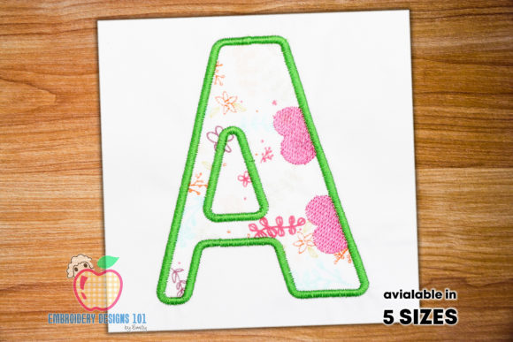 Applique Love Letter A: A Versatile Embroidery Design for Crafters