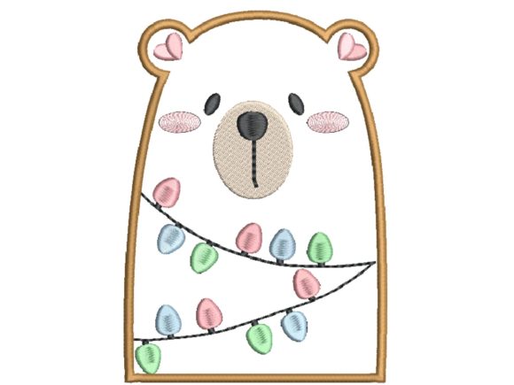 Bear with Lights Applique Review for Seasonal Embroidery Projects
