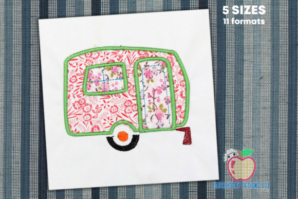 Brown Colored Campervan Applique Review for Handmade Gifts