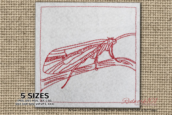Caddisfly on Leaf Embroidery Design Review for Personalized Gifts