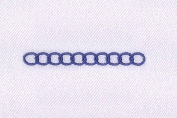 Chain Blue Border Embroidery Design Review