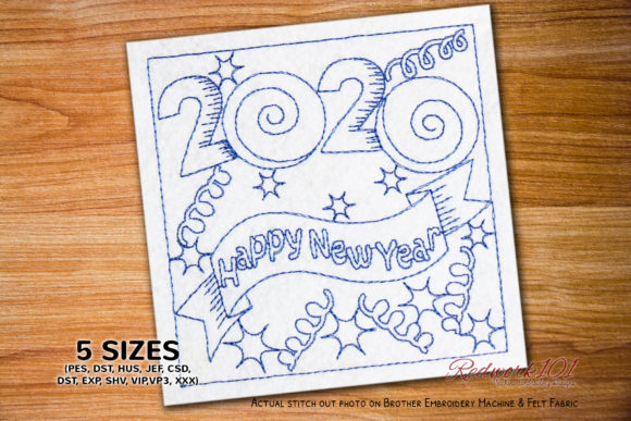 Happy New Year 2020 Ribbon Design Review