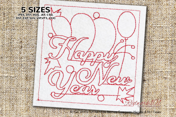 Happy New Year Wishes Machine: A Festive Embroidery Design Review