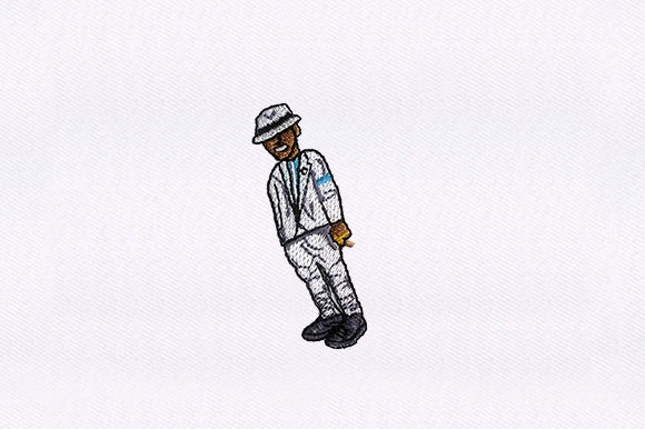 Leaning Man Embroidery Design Review for Etsy and Small Shop Use