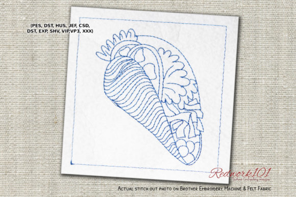 Mexican Burrito Bluework: A Bold Embroidery Design for Craft Fairs