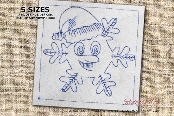 Smiling Snowflake Embroidery Design Review