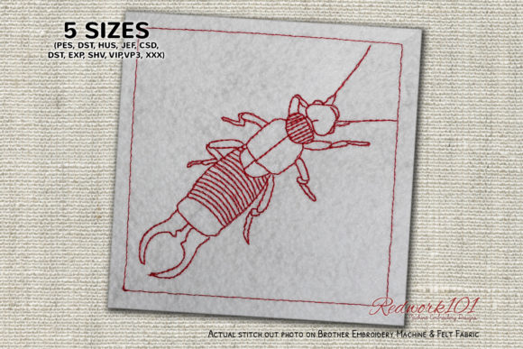 Wild Earwig Lineart: A Detailed Review for Embroidery Designers