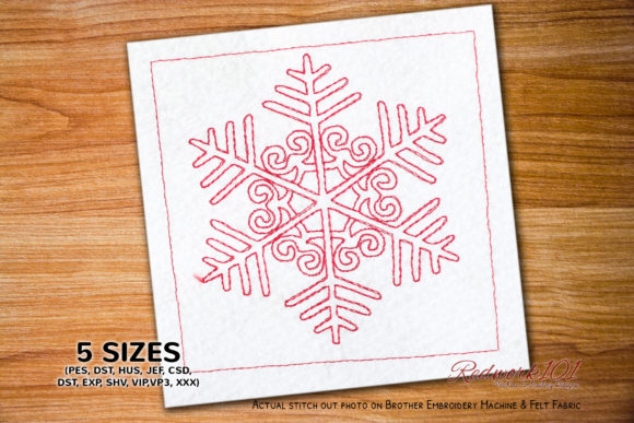 Winter Snowflake Embroidery Design Review